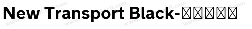 New Transport Black字体转换